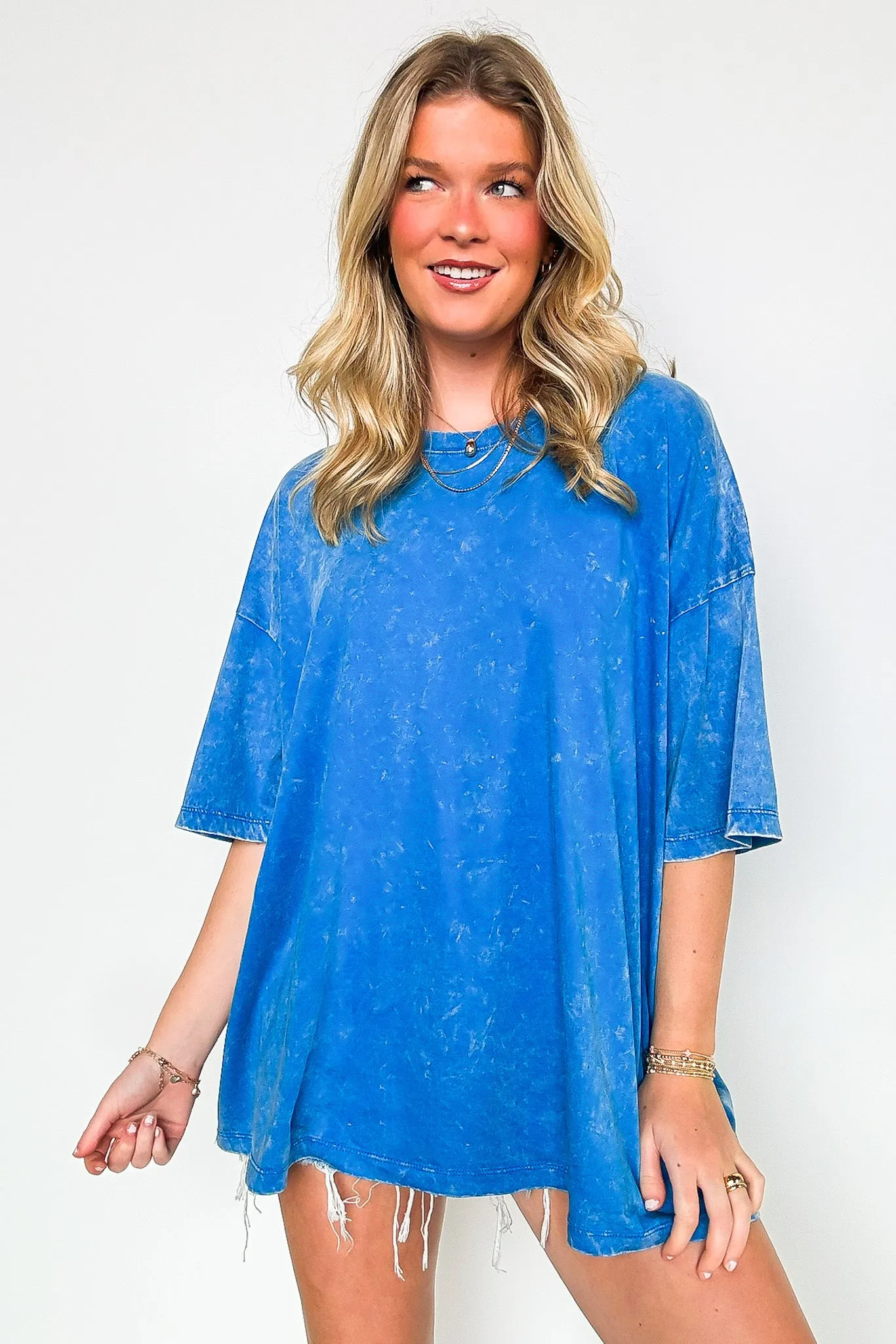 Weekend Awaits Mineral Wash Oversized Top - BACK IN STOCK