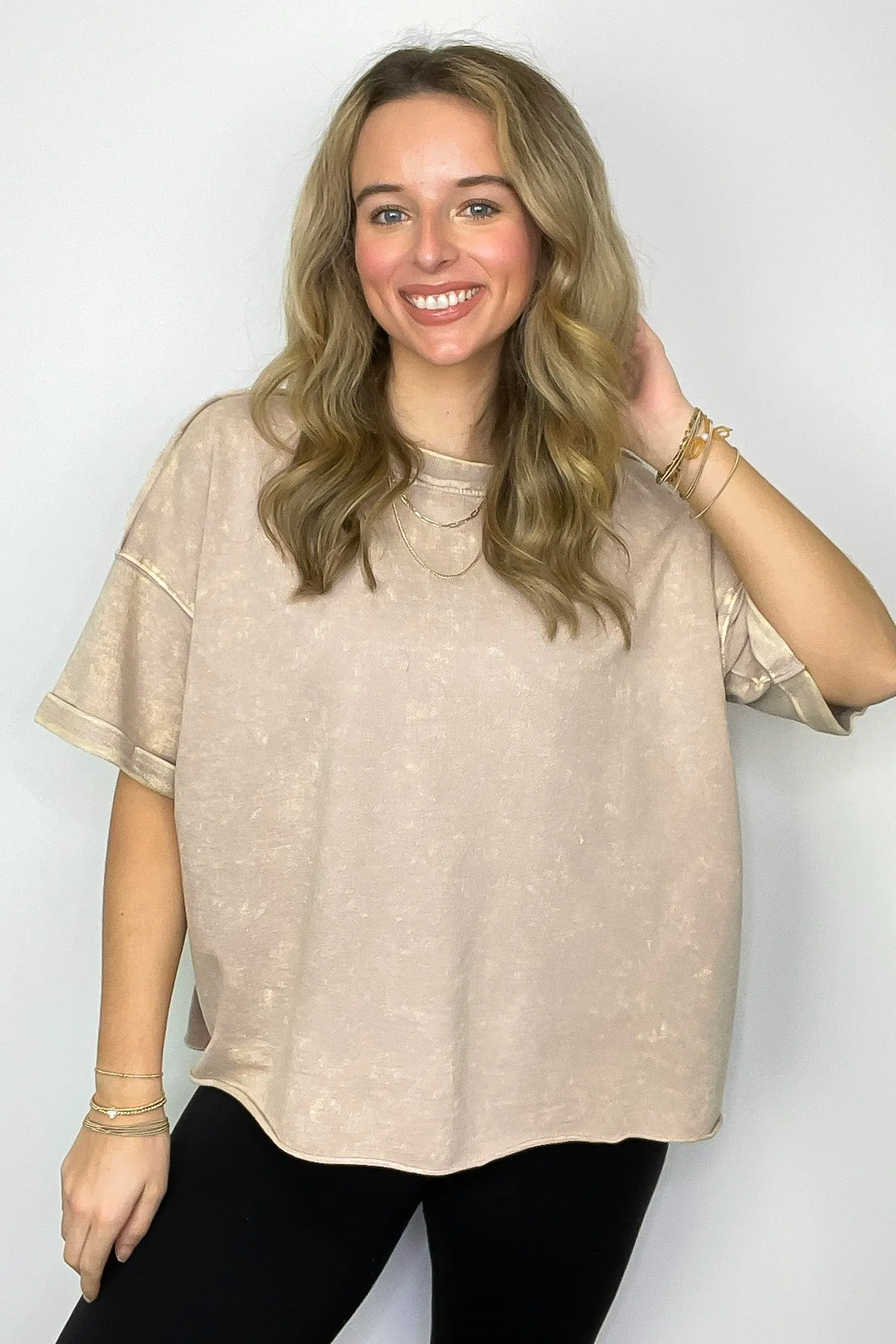 Wild Drift Acid Wash Relaxed Tee - BACK IN STOCK