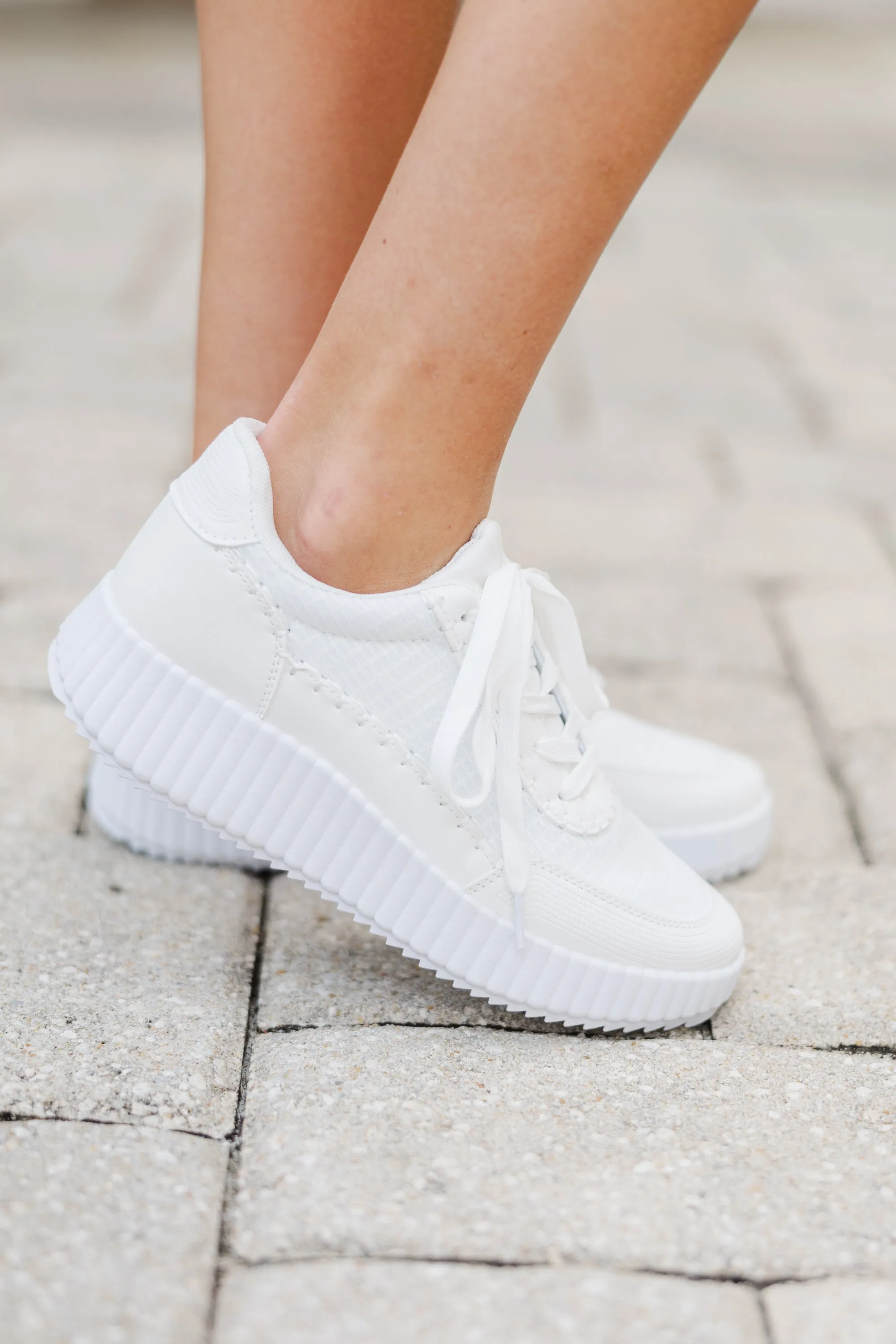 With Ease White Sneakers