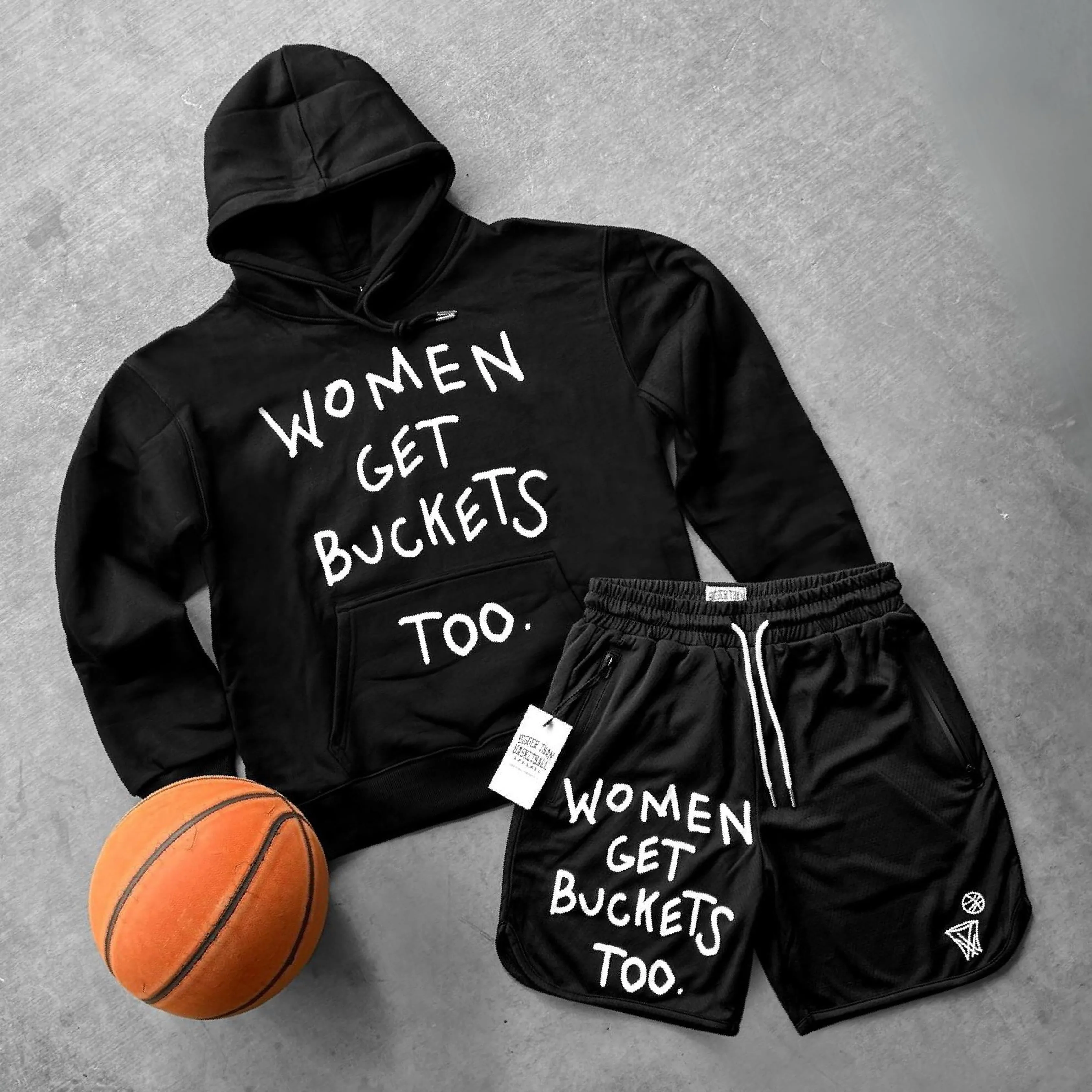 Women Get Buckets Too - Hoodie - Black Bigger Than Basketball