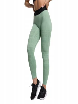 Women's Brand Logo Embroidered Legging,Mint Green