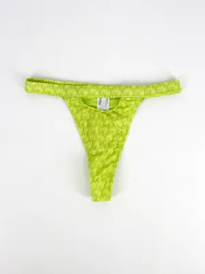 Women's Brand Logo Printed Bikini Bottom,Light Green