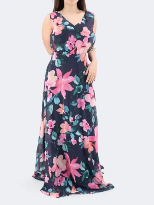 Women's Floral Printed Dress,Multi