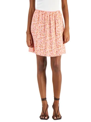 Women's Floral Printed Skirt,Pink