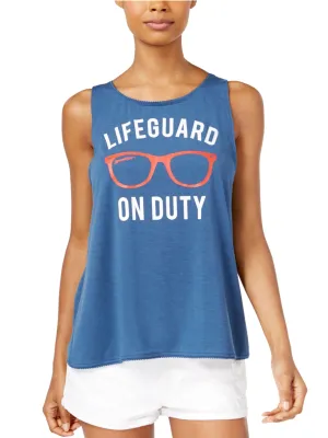 Women's Graphic Printed Tank,Blue