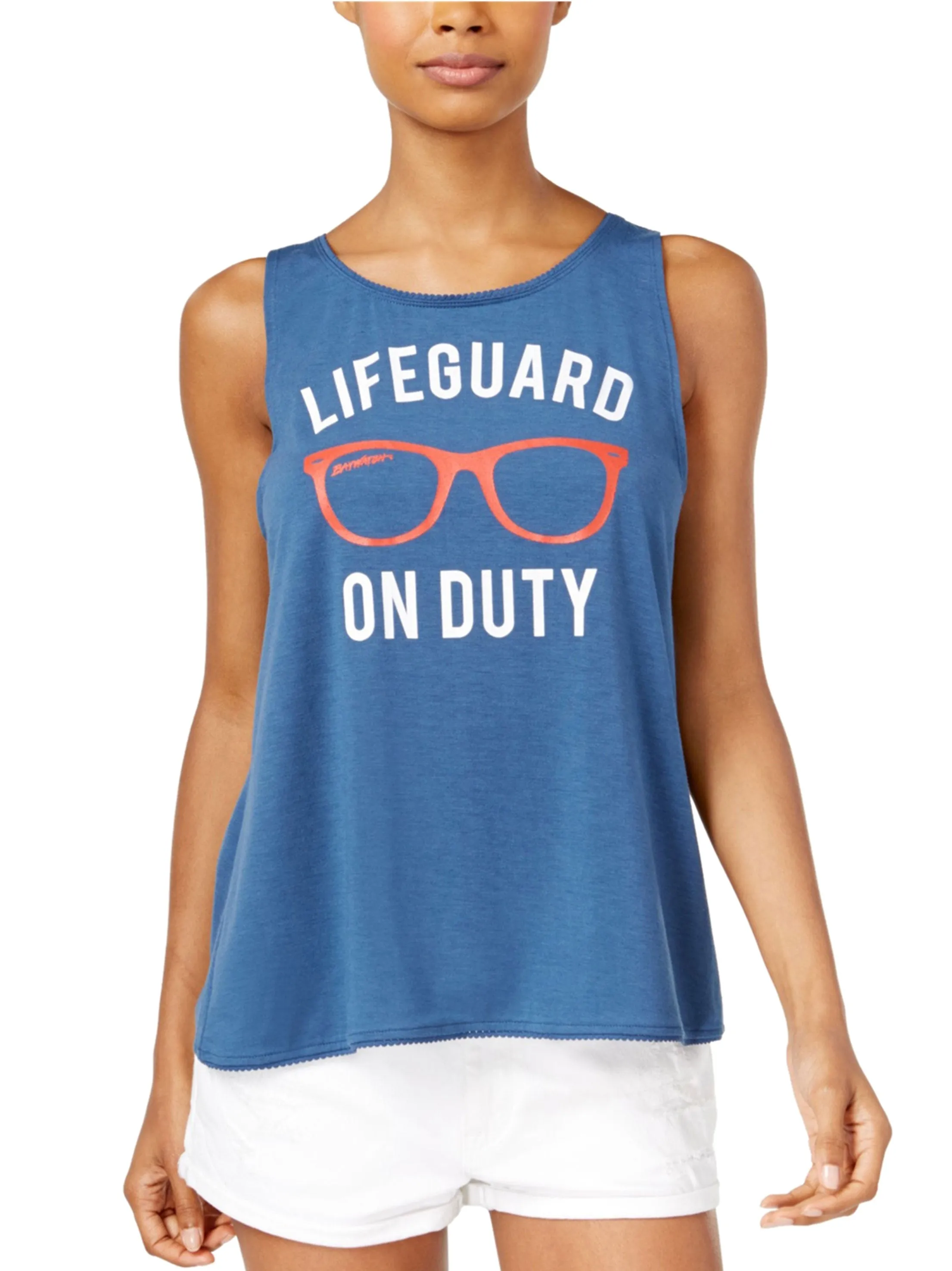 Women's Graphic Printed Tank,Blue