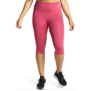 Women's High Waist Cropped Legging,Fuchsia