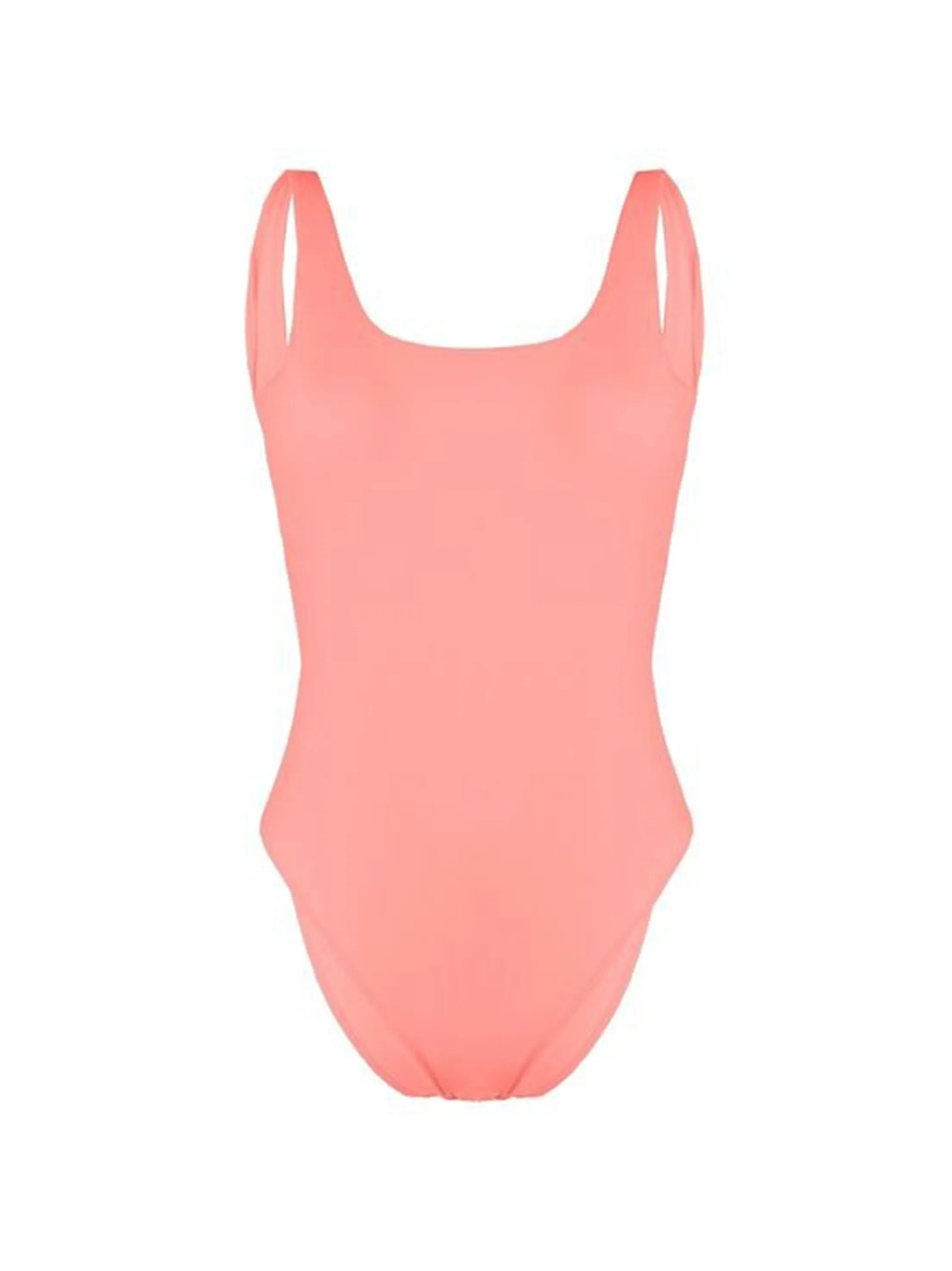 Women's Open Back One Piece Swimsuit,Coral