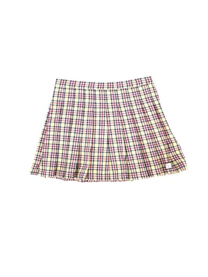 Women's Plaid Skirt,Yellow