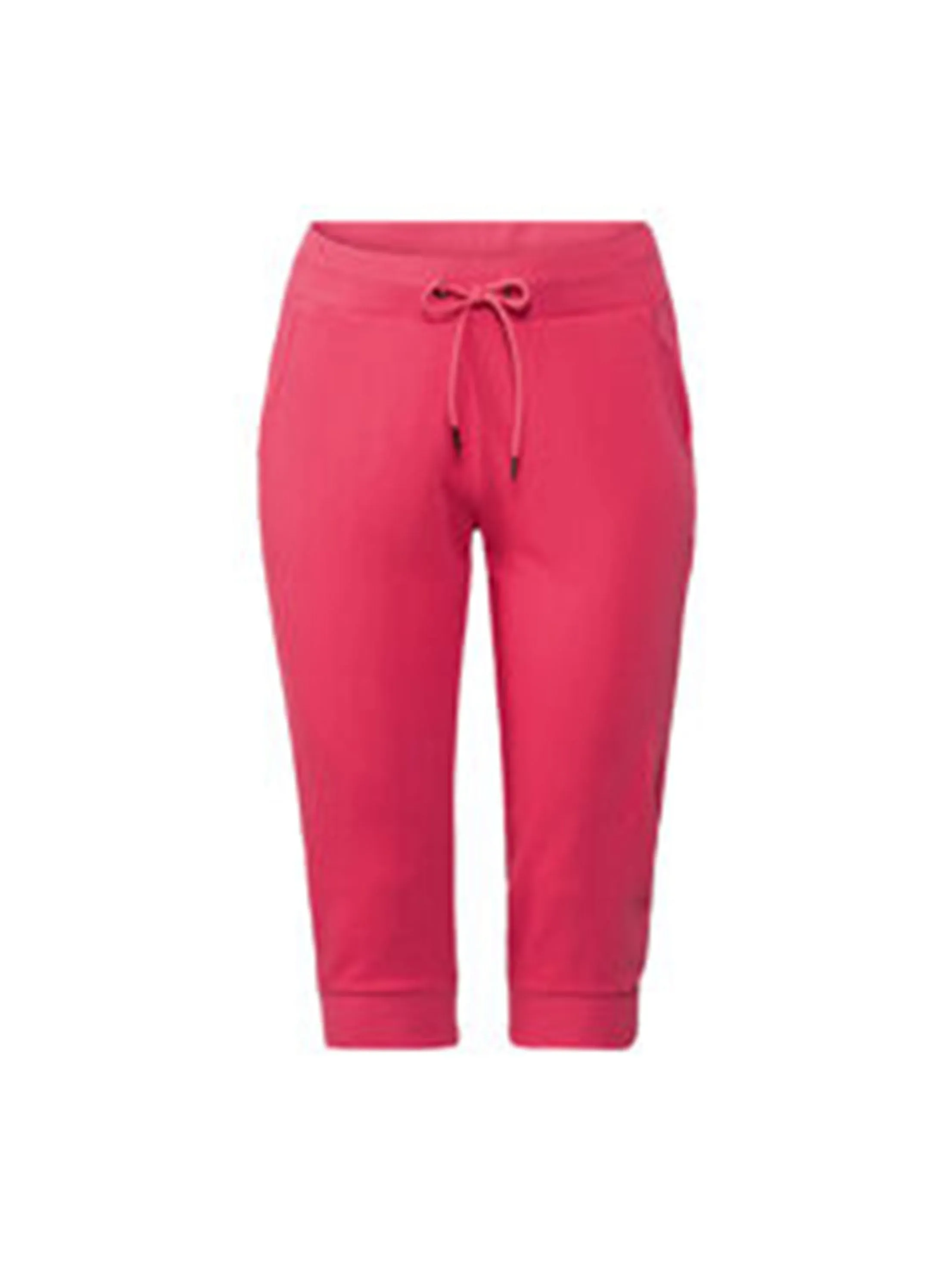 Women's Plain Capri Sweatpants,Pink
