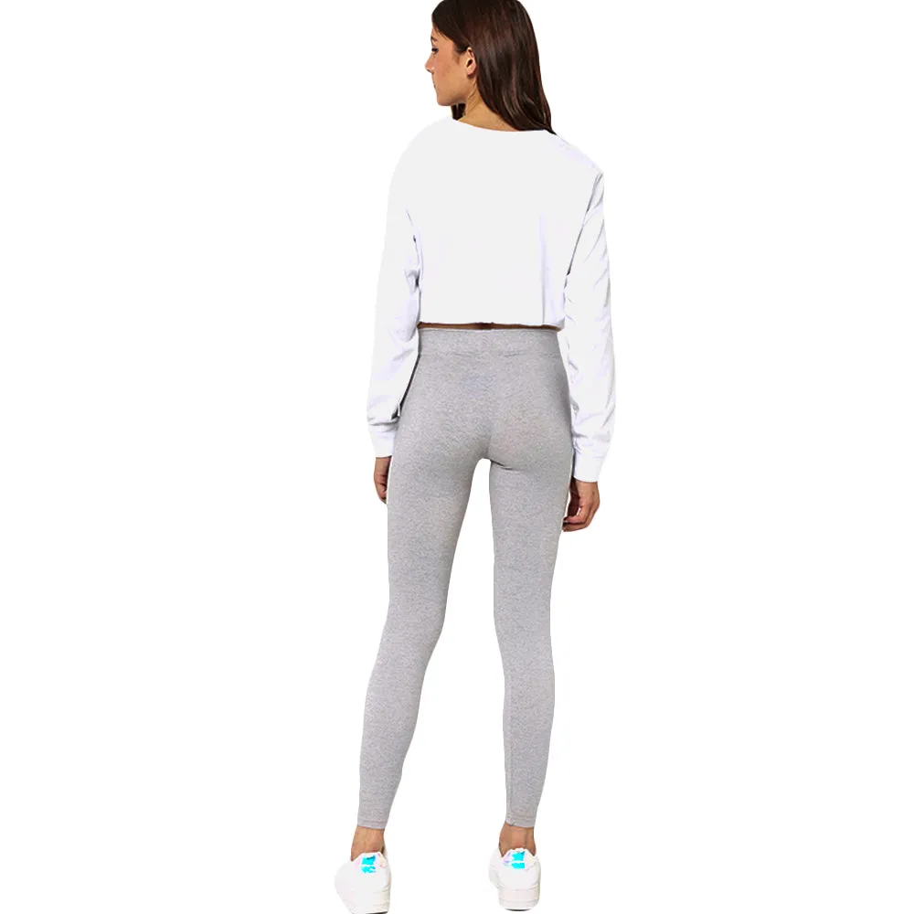 Women's Plain Legging,Light Grey