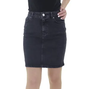 Women's Plain Solid Skirt,Black