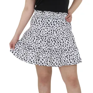 Women's Printed Skirt,Black/White