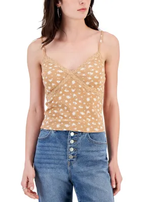 Women's Printed Top,Brown