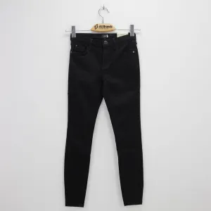 Women's Slim Fit Plain Jeans,Black