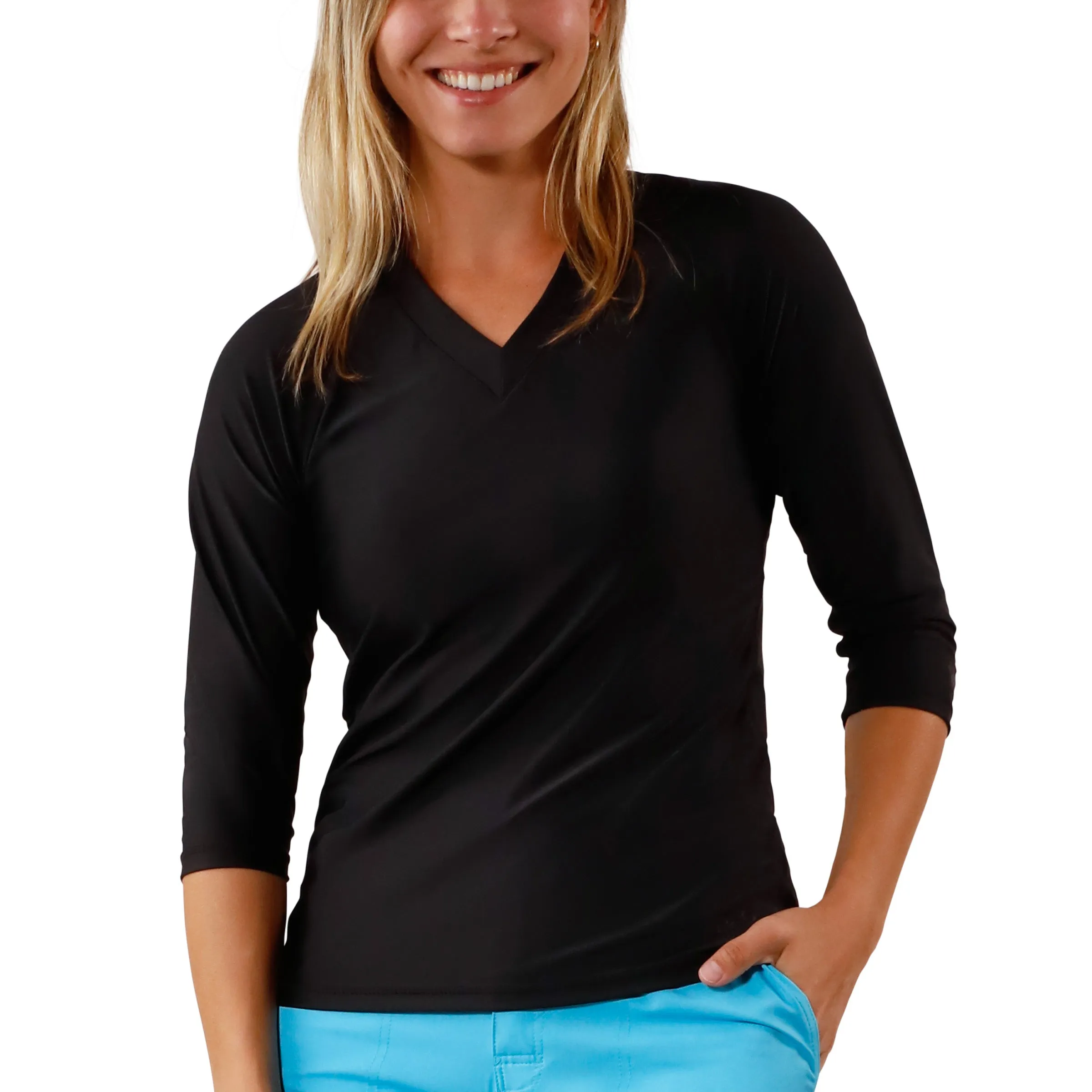 Women's V-Neck Sun & Swim Shirt
