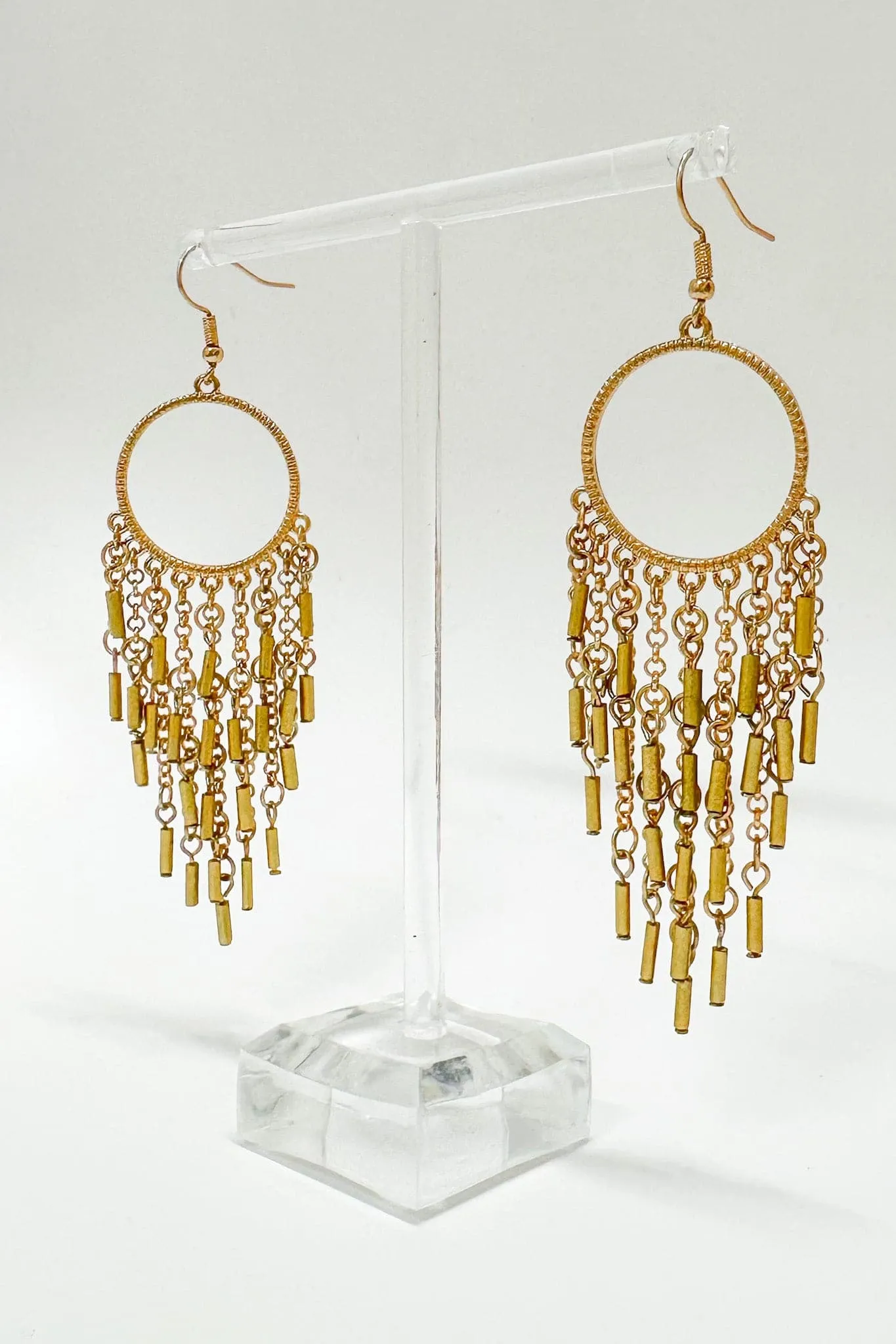Zephyra Tassel Drop Earrings